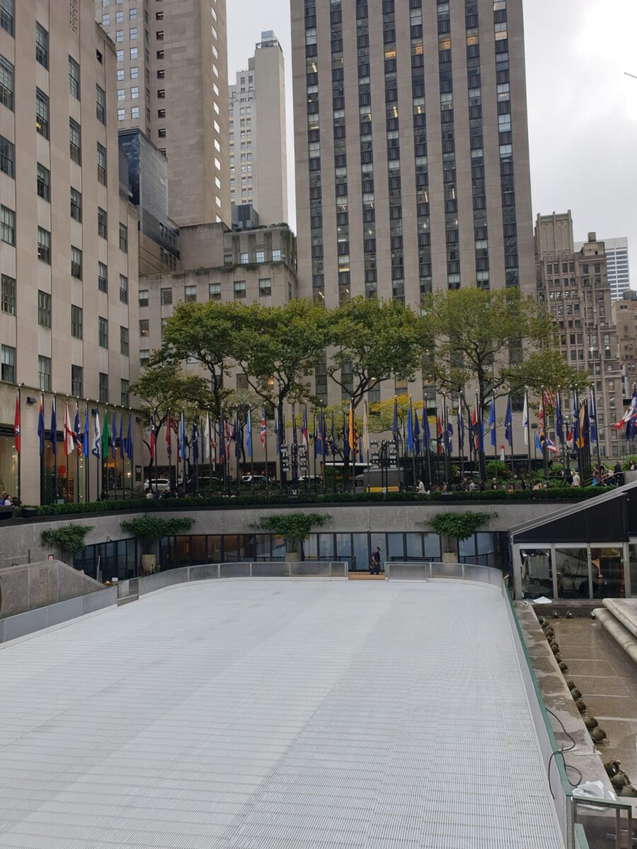 La patinoire du rockefeller Center