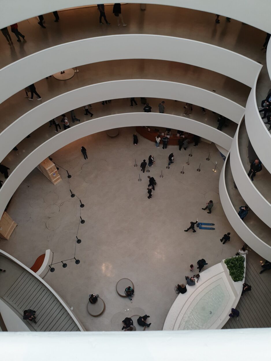 Musée Guggenheim à New-York vue du haut du bâtiment