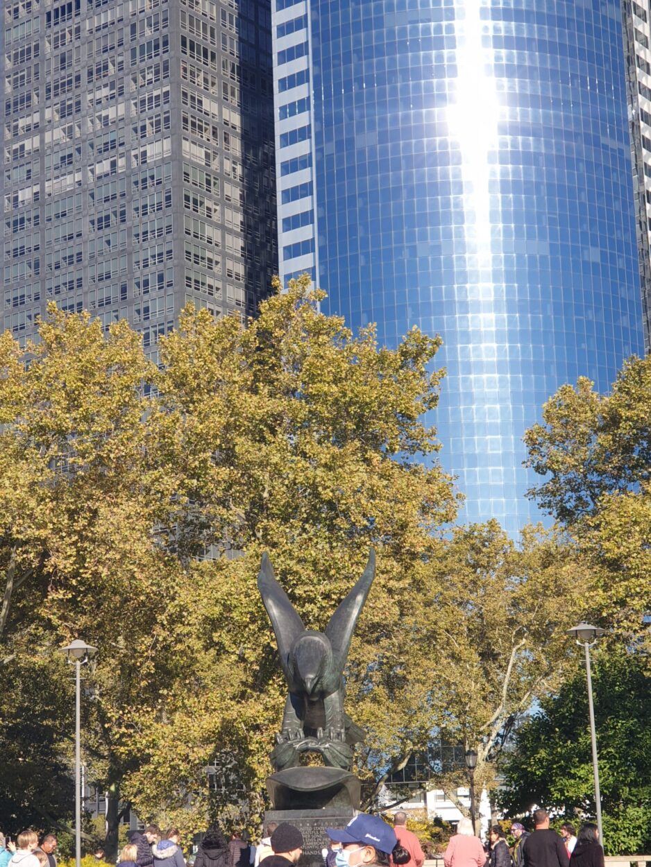 East Coast Mémorial à New-York - l'aigle en Bronze à Battery Park