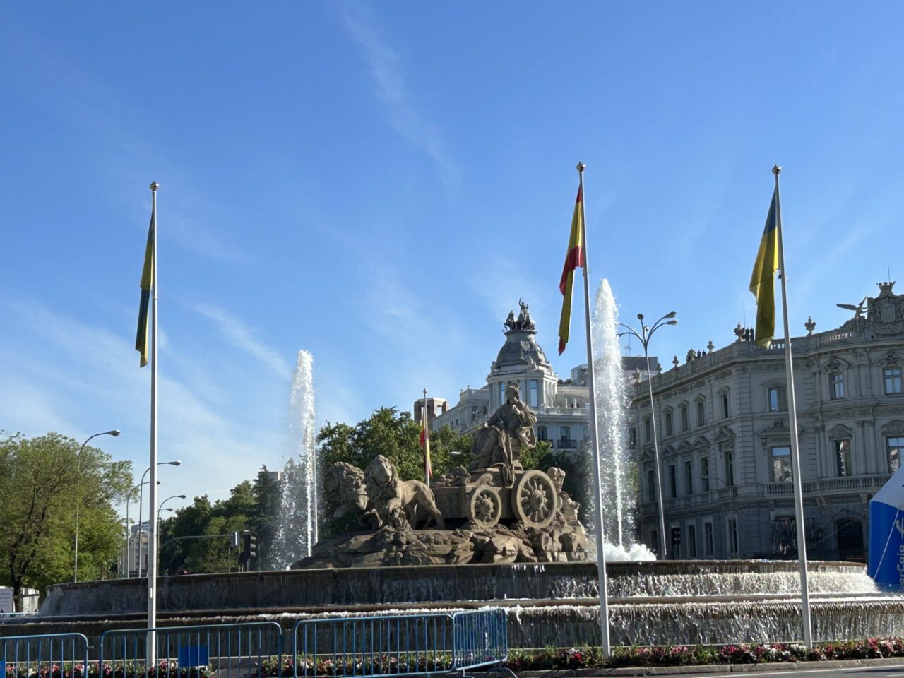 Fontaine de Cibeles à Madrid