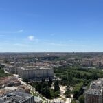 Vue panoramique du palais royal à Madrid