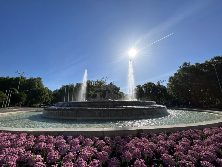 Fontaine à Madrid Espagne